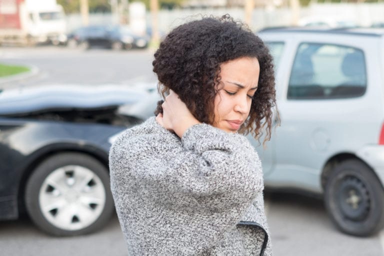 injured after a car wreck